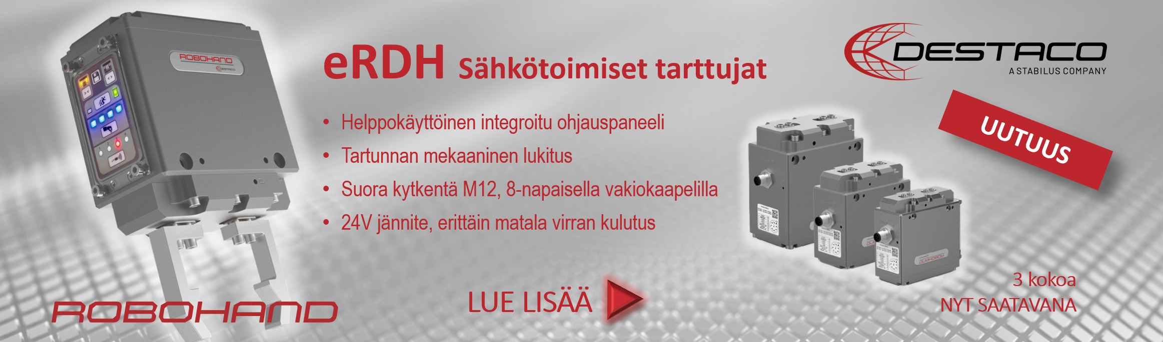 DESTACO ROBOHAND sähkötoiminen tarttuja UUTUUS eRDH