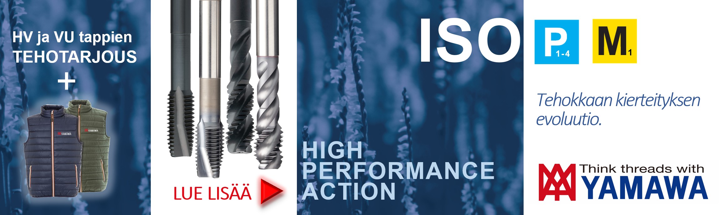 HVSP/HVPO ja VUSP/VUPO kierretapit tarjoushinnoin